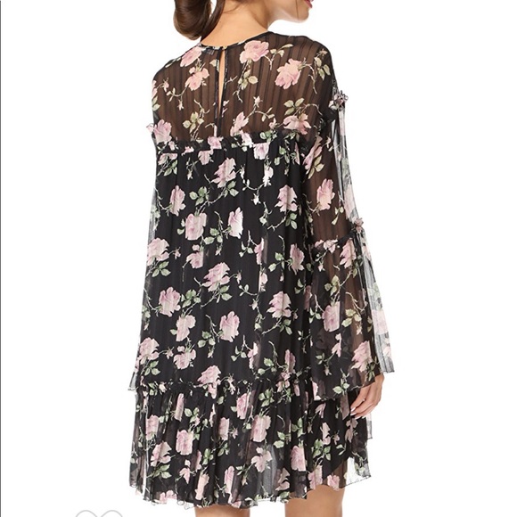 Ulla Johnson Dahlia Silk Floral Dress - Picture 4 of 7